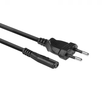 ACT netkabel Euro-stekker - C7-koppeling zwart 1,5 m