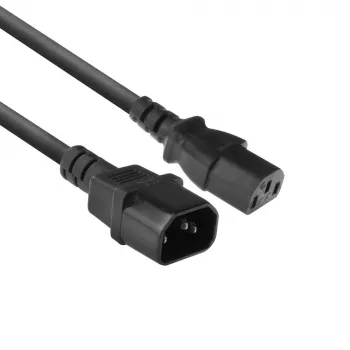 Netkabel C13 C14 zwart 1,8 m ACT Powercord