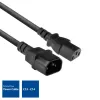 Netkabel C13 C14 zwart 1,8 m ACT Powercord
