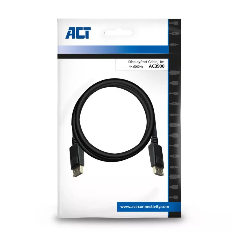 DisplayPort-kabel stekker – stekker ACT 1 meter AC3900