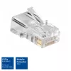 ACT modulaire CAT5E RJ-45-connector ACT AC4110 male zilver transparant 10 stuks