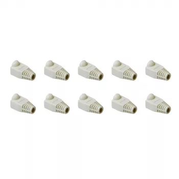 ACT UTP kabeltulen, RJ45, kabeltule, grijs, RJ45, 10 stuks