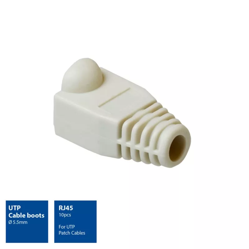ACT UTP kabeltulen, RJ45, kabeltule, grijs, RJ45, 10 stuks