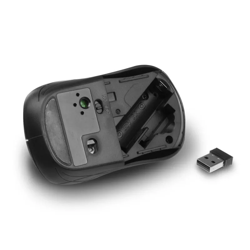 ACT AC5125 draadloze muis, tweehandig, 1600 DPI, zwart