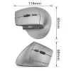 ACT draadloze ergonomische muis met Bluetooth en USB-C/USB-A