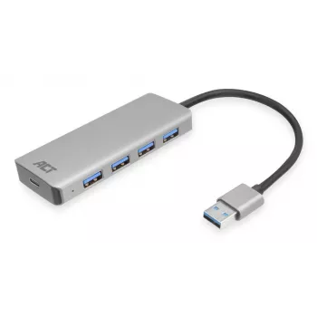 USB-hub ACT AC6121 Type-A 5000 Mbit/s aluminium
