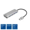 USB-hub ACT AC6121 Type-A 5000 Mbit/s aluminium