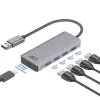 USB-hub ACT AC6121 Type-A 5000 Mbit/s aluminium