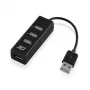 USB-hub ACT AC6205 2.0 480 Mbit/s zwart 0,12 m