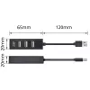 USB-hub ACT AC6205 2.0 480 Mbit/s zwart 0,12 m