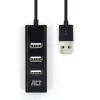 USB-hub ACT AC6205 2.0 480 Mbit/s zwart 0,12 m
