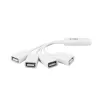 ACT USB-hub 4 poorten USB-A flexibel USB 3.2 Gen 1 wit 480 Mbit/s