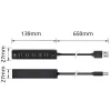 USB-hub ACT AC6215 480 Mbit/s zwart
