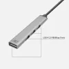 ACT AC6225 USB 2.0-hub 480 Mbit/s grijs aluminium