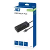 ACT AC6300 USB 3.2 Gen 1-hub Type-A 5000 Mbit/s zwart