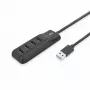ACT AC6320 interface-hub USB 3.2 Gen 1 (3.1 Gen 1) Type-A 5000 Mbit/s zwart