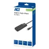 ACT AC6420 interface-hub USB 3.2 Gen 1 (3.1 Gen 1) Type-C 5000 Mbit/s zwart