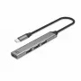 USB-hub ACT AC6425 Type-C 5000 Mbit/s aluminium grijs