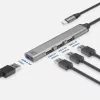 USB-hub ACT AC6425 Type-C 5000 Mbit/s aluminium grijs