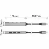 USB-hub ACT AC6425 Type-C 5000 Mbit/s aluminium grijs