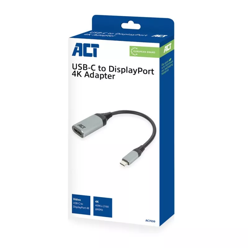 USB-C naar DisplayPort-adapter ACT AC7030