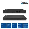 ACT USB-C dockingstation 4K, voor 2 of 3 HDMI/DisplayPort-monitoren, DisplayLink