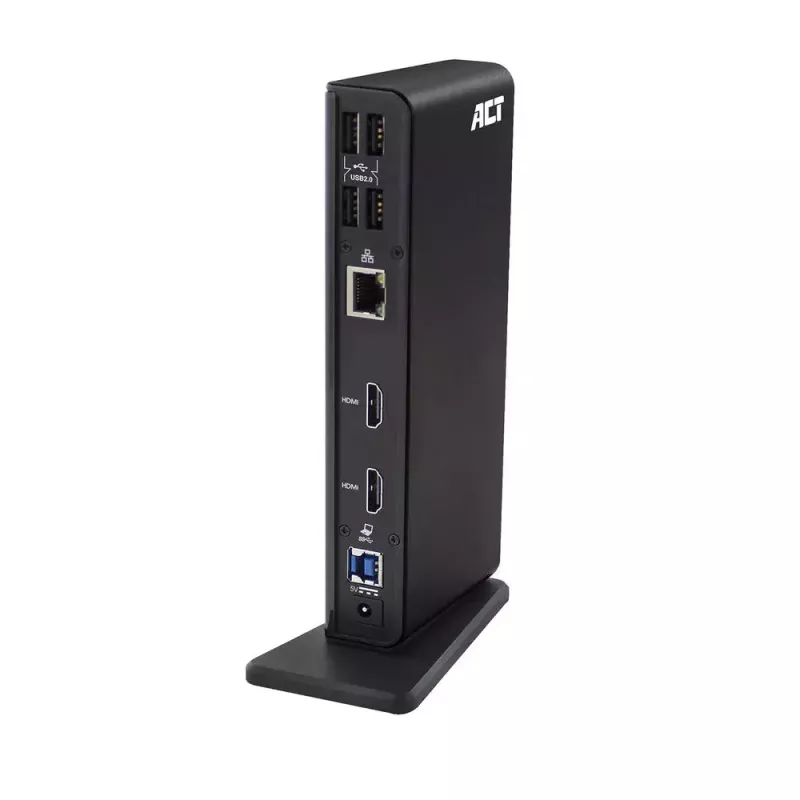 ACT universeel USB-C of USB-A dockingstation, voor 2 HDMI-monitoren, DisplayLink