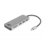 ACT USB-C-hub 3.0, 3x USB-A, kaartlezer, PD-doorgifte