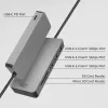 ACT USB-C-hub 3.0, 3x USB-A, kaartlezer, PD-doorgifte