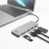 ACT USB-C-hub 3.0, 3x USB-A, kaartlezer, PD-doorgifte