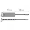 ACT USB-C-hub 3.0, 3x USB-A, kaartlezer, PD-doorgifte