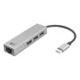 USB-C-hub ACT AC7055 3x USB-A Gigabit Ethernet