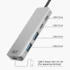 ACT AC7072 USB 3.2 Gen 1 Type-C-hub 5000 Mbit/s zwart grijs