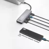 ACT AC7072 USB 3.2 Gen 1 Type-C-hub 5000 Mbit/s zwart grijs