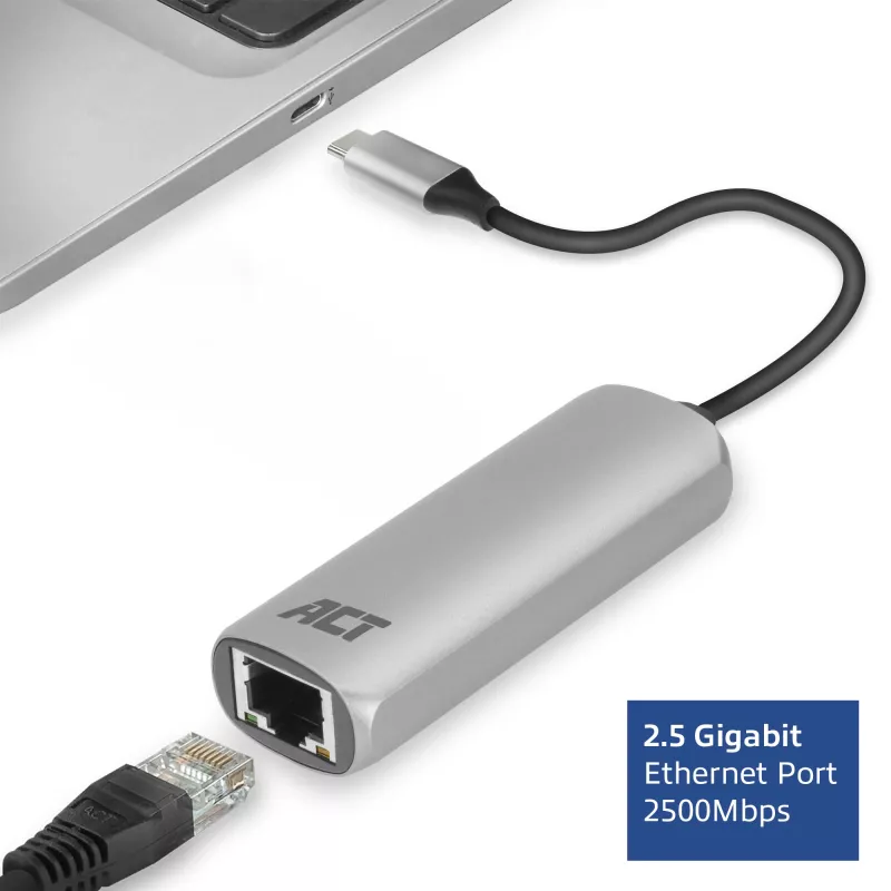 USB-hub ACT AC7081 Type-C 2500 Mbit/s aluminium