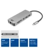ACT USB-C 4K dockingstation voor 1 HDMI-monitor, Ethernet, USB-C, USB-A, kaartlezer en PD-doorgifte