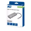 ACT USB-C 4K dockingstation voor 1 HDMI-monitor, Ethernet, USB-C, USB-A, kaartlezer en PD-doorgifte