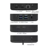 ACT universeel USB-C dockingstation 4K, voor 2 HDMI/DisplayPort-monitoren, DisplayLink, compact ontwerp