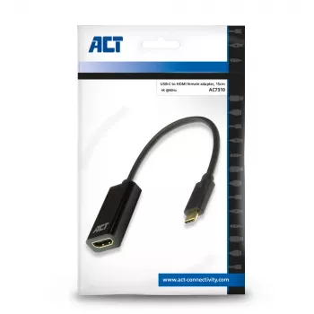 ACT USB-C naar HDMI-adapter AC7310 0,15m USB Type-C HDMI type A