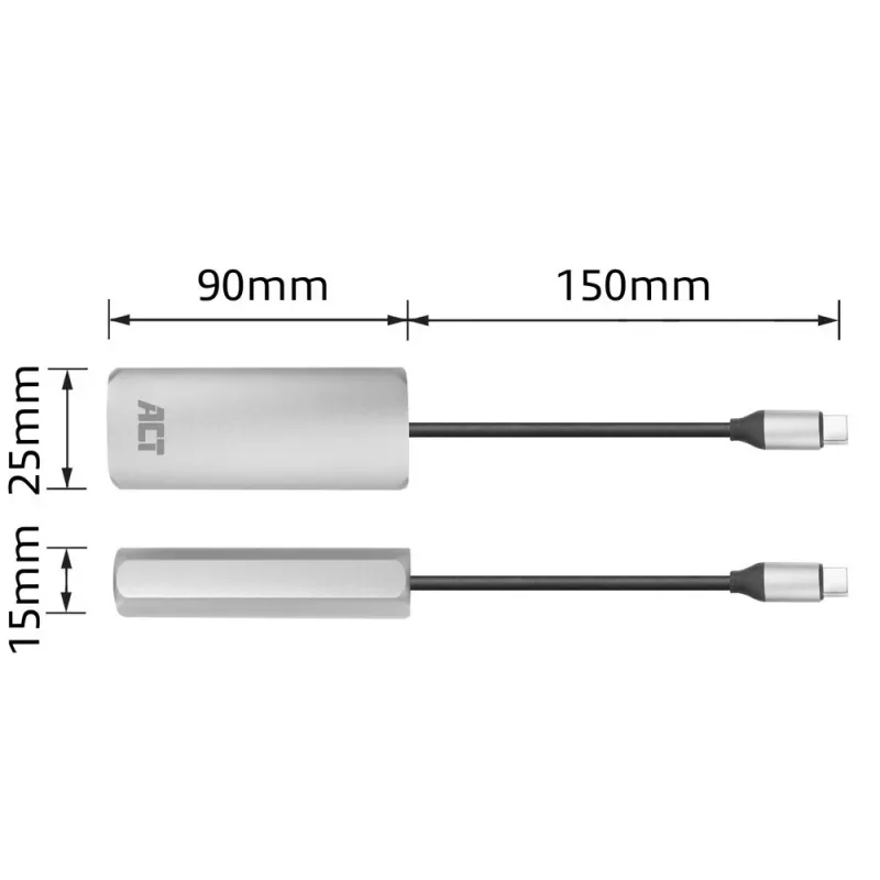 Netwerkkaart ACT AC7335 Ethernet 1000 Mbit/s USB Type-C