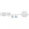 ACT USB 3.0-kabel OTG USB-C-stekker naar USB-A-bus 0,2 m 5 Gbit/s