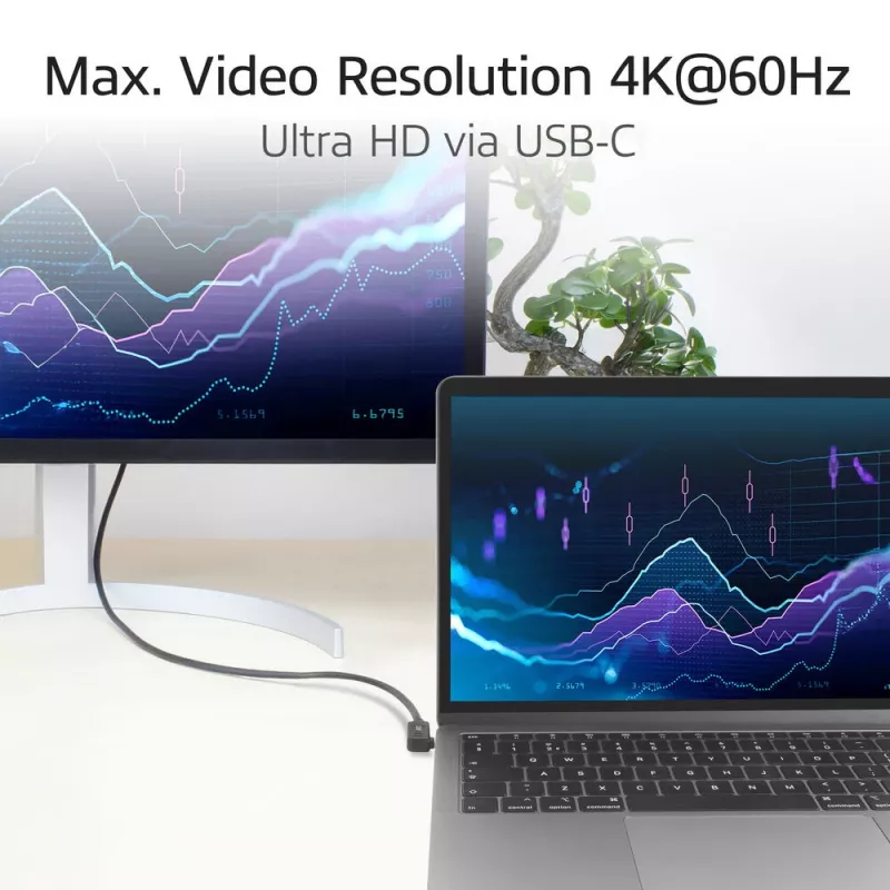 ACT USB 3.0-haakse kabel USB-C 1 meter 5 Gbit/s zwart