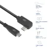 ACT USB 3.0-haakse kabel USB-C 2 meter 5 Gbit/s zwart