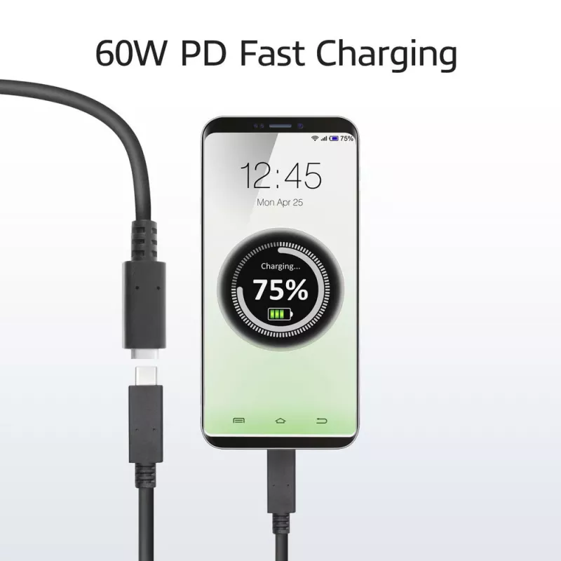 ACT USB 3.0-verlengkabel USB-C 2 meter 5 Gbit/s zwart