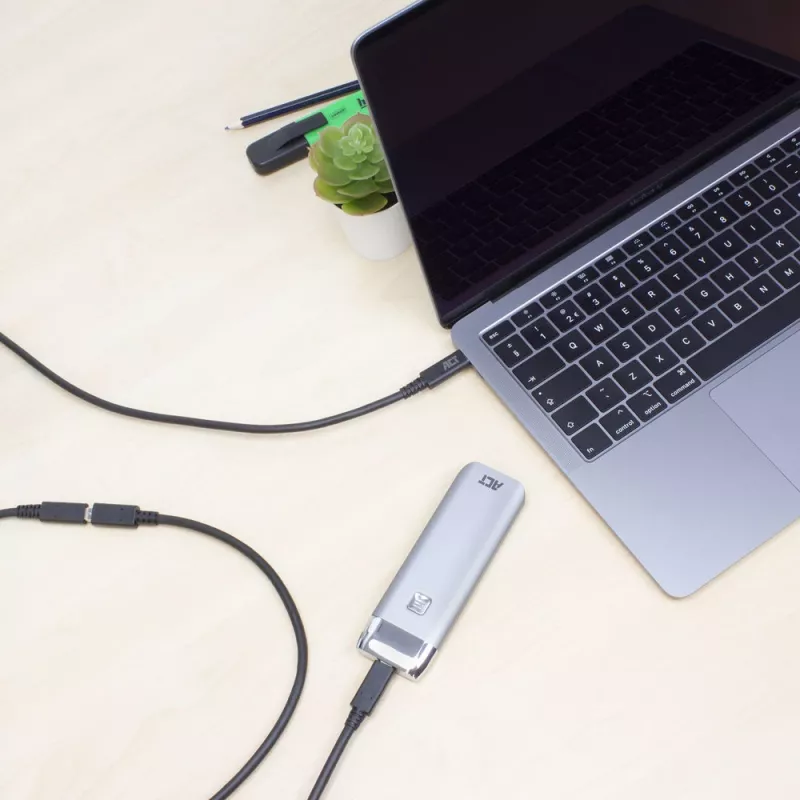 ACT USB 3.0-verlengkabel USB-C 2 meter 5 Gbit/s zwart