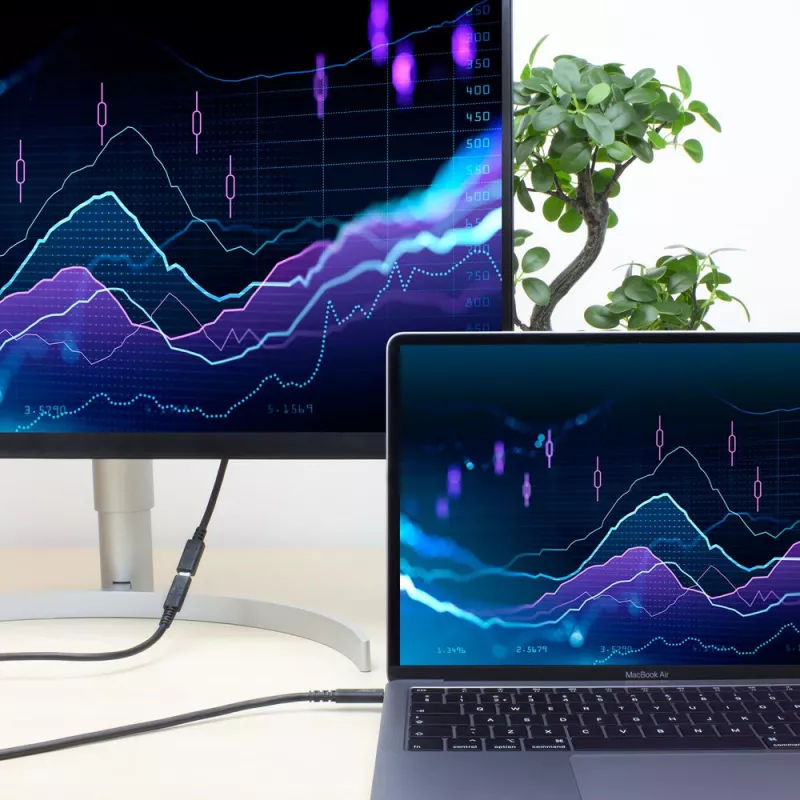 ACT USB 3.0-verlengkabel USB-C 2 meter 5 Gbit/s zwart
