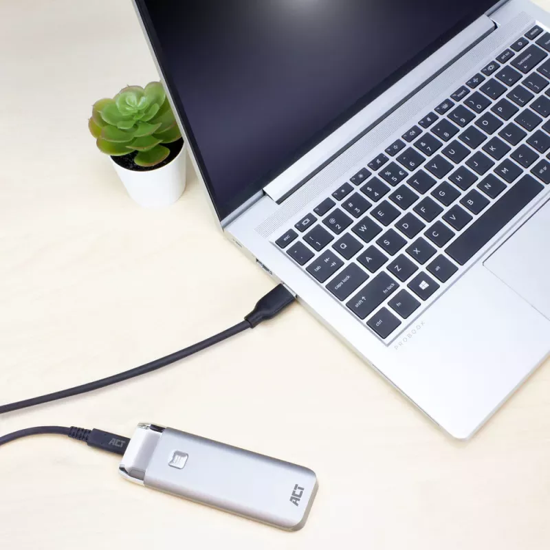 ACT USB 3.0-kabel USB-A naar USB-C 1 meter 5 Gbit/s zwart