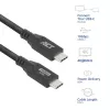 ACT USB 3.0 10Gbps 60W USB Type-C-kabel 0,5 m zwart