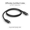 ACT USB4® 40Gbps 240W USB Type-C®-kabel, USB-IF gecertificeerd, 0,8 meter