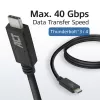 ACT USB4® 40Gbps 240W USB Type-C®-kabel, USB-IF gecertificeerd, 0,8 meter